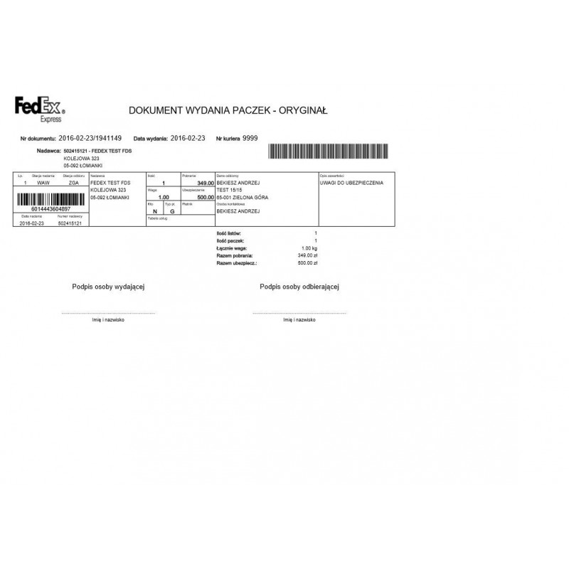 Fedex Polska moduł PrestaShop Fedex Polska moduł PrestaShop