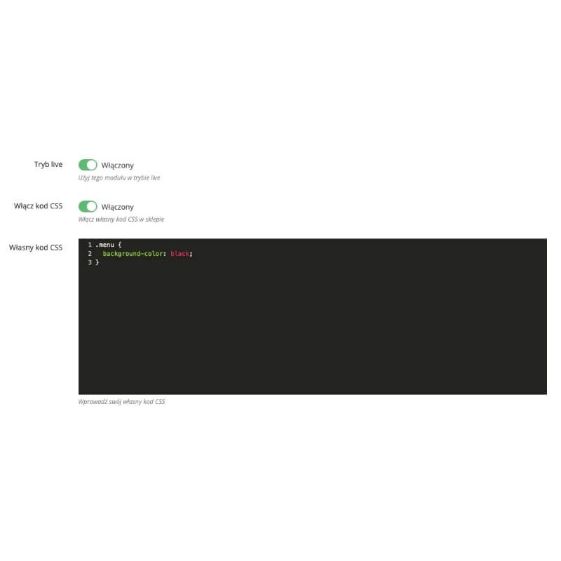 CSS and JavaScript from the PrestaShop backend module